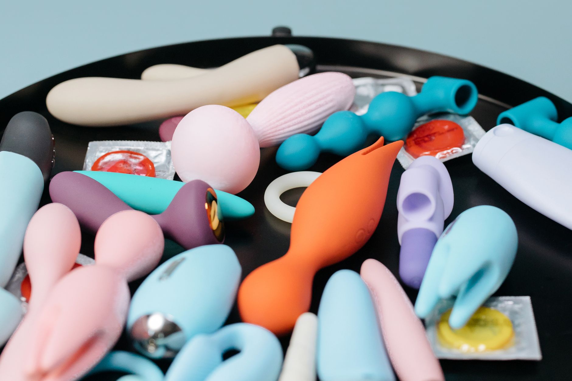 Collection of vibrators displaying varied textures and designs for sensory stimulation